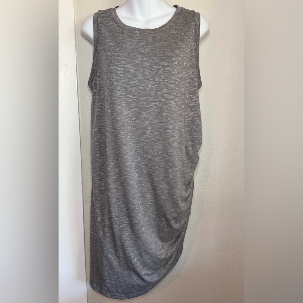 Tek Gear Athletic Performance Gray Ruched Dress Size XL